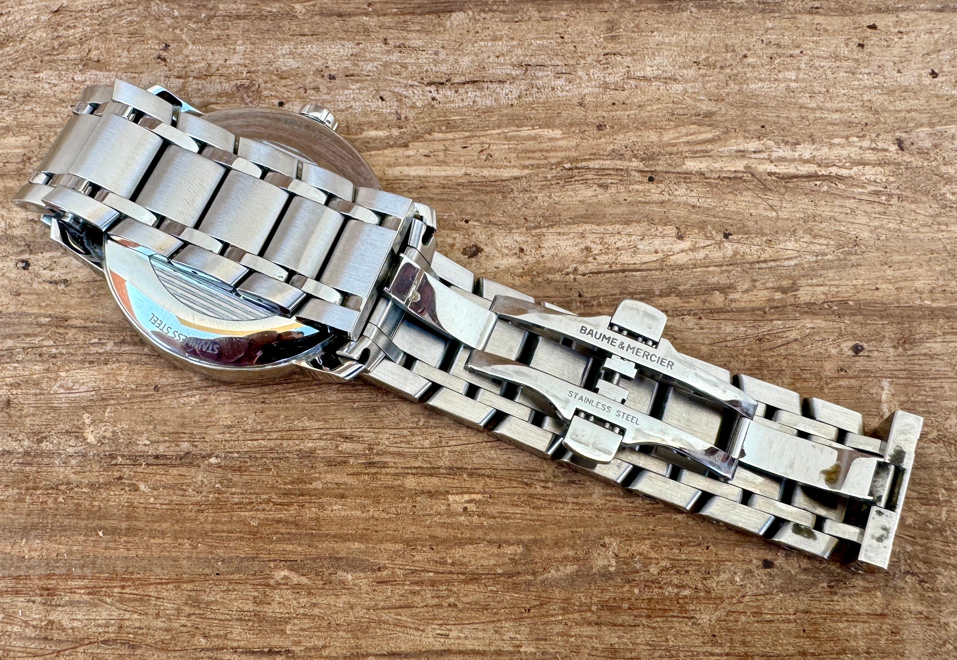 Baume & Mercier Classima Executive Modello 65593 Orologio automatico in acciaio inossidabile in vendita 6