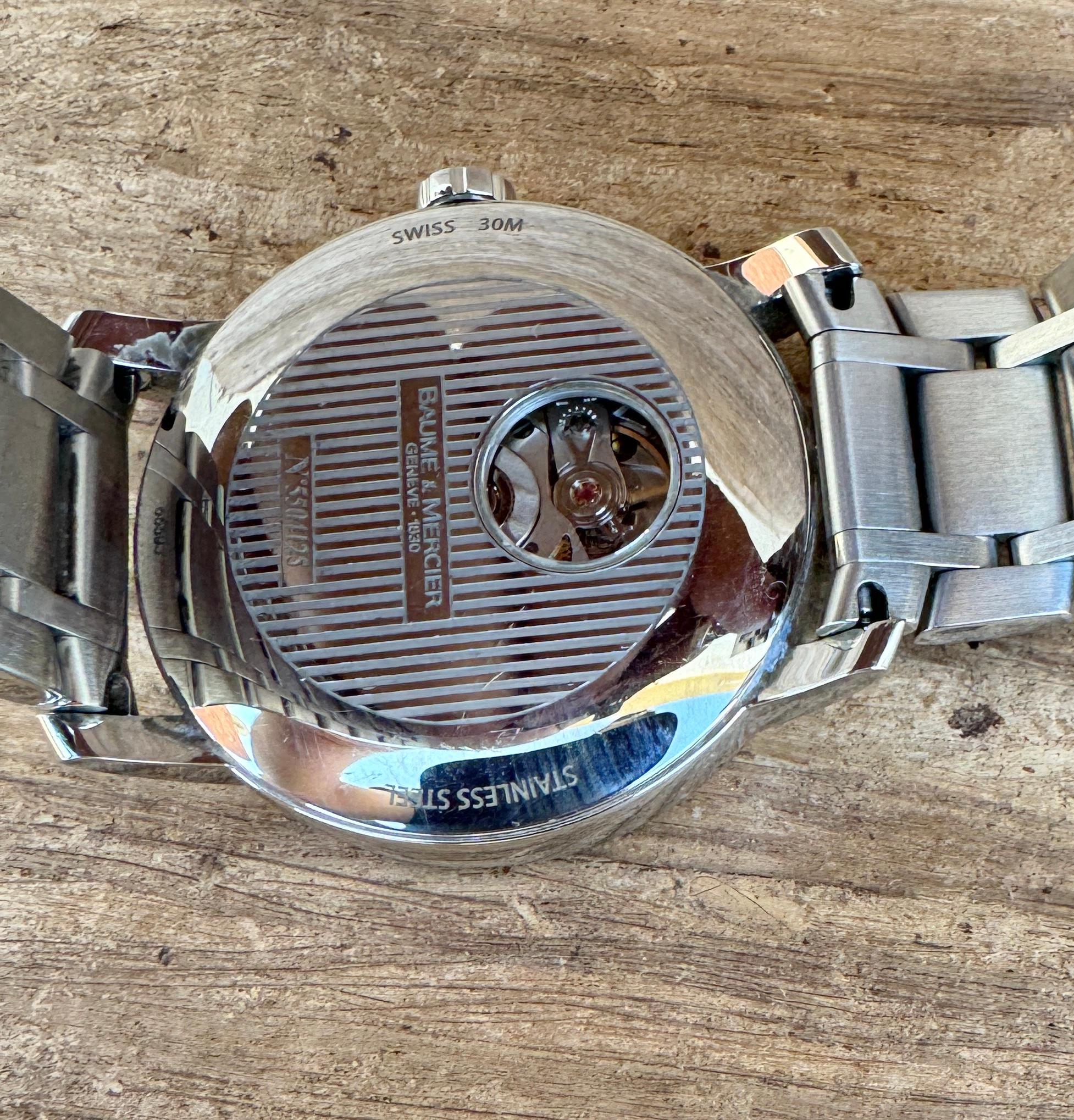 Baume & Mercier Classima Executive Modello 65593 Orologio automatico in acciaio inossidabile in vendita 7