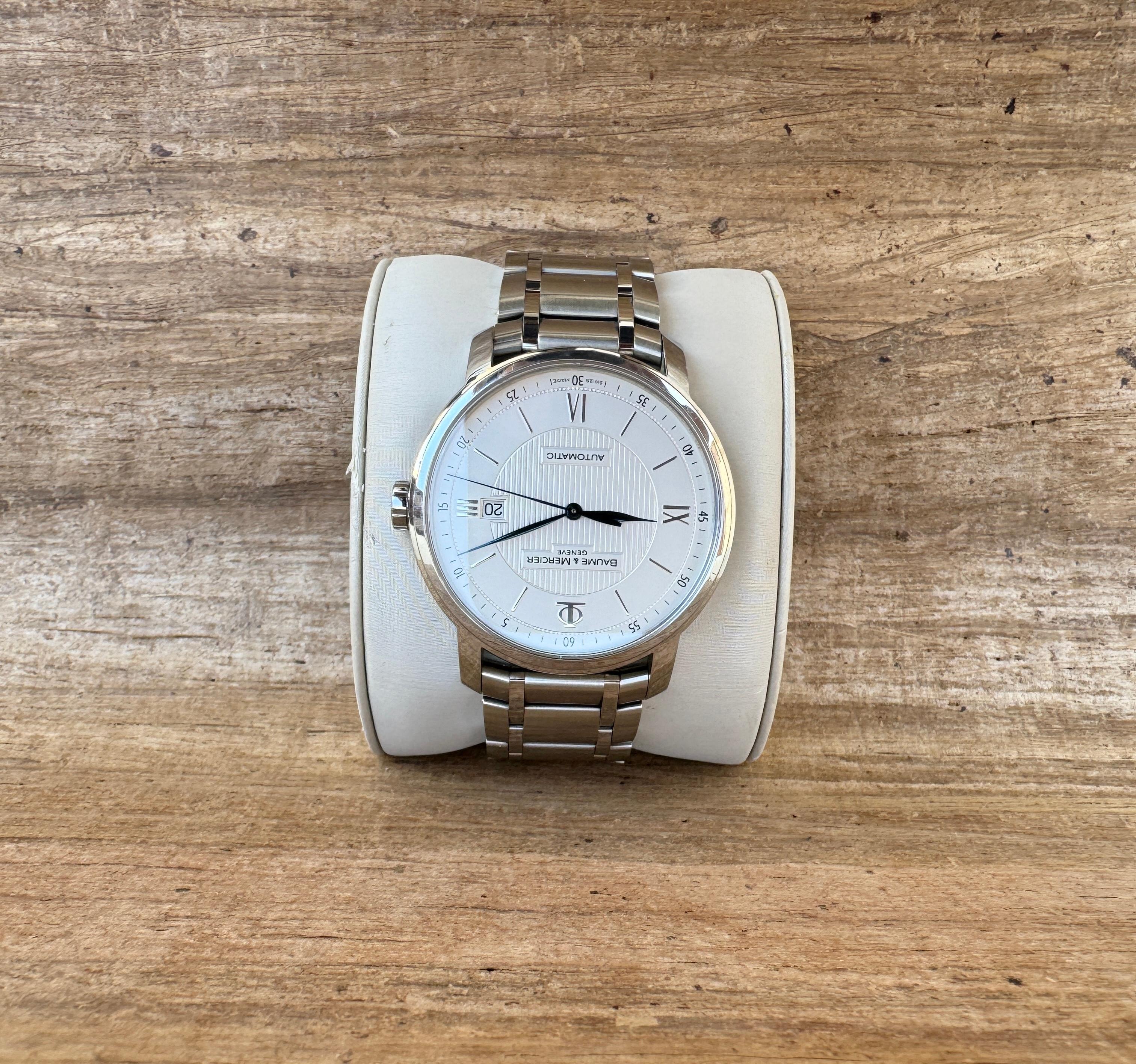 Baume & Mercier Classima Executive Modello 65593 Orologio automatico in acciaio inossidabile In condizioni buone in vendita a Toronto, CA