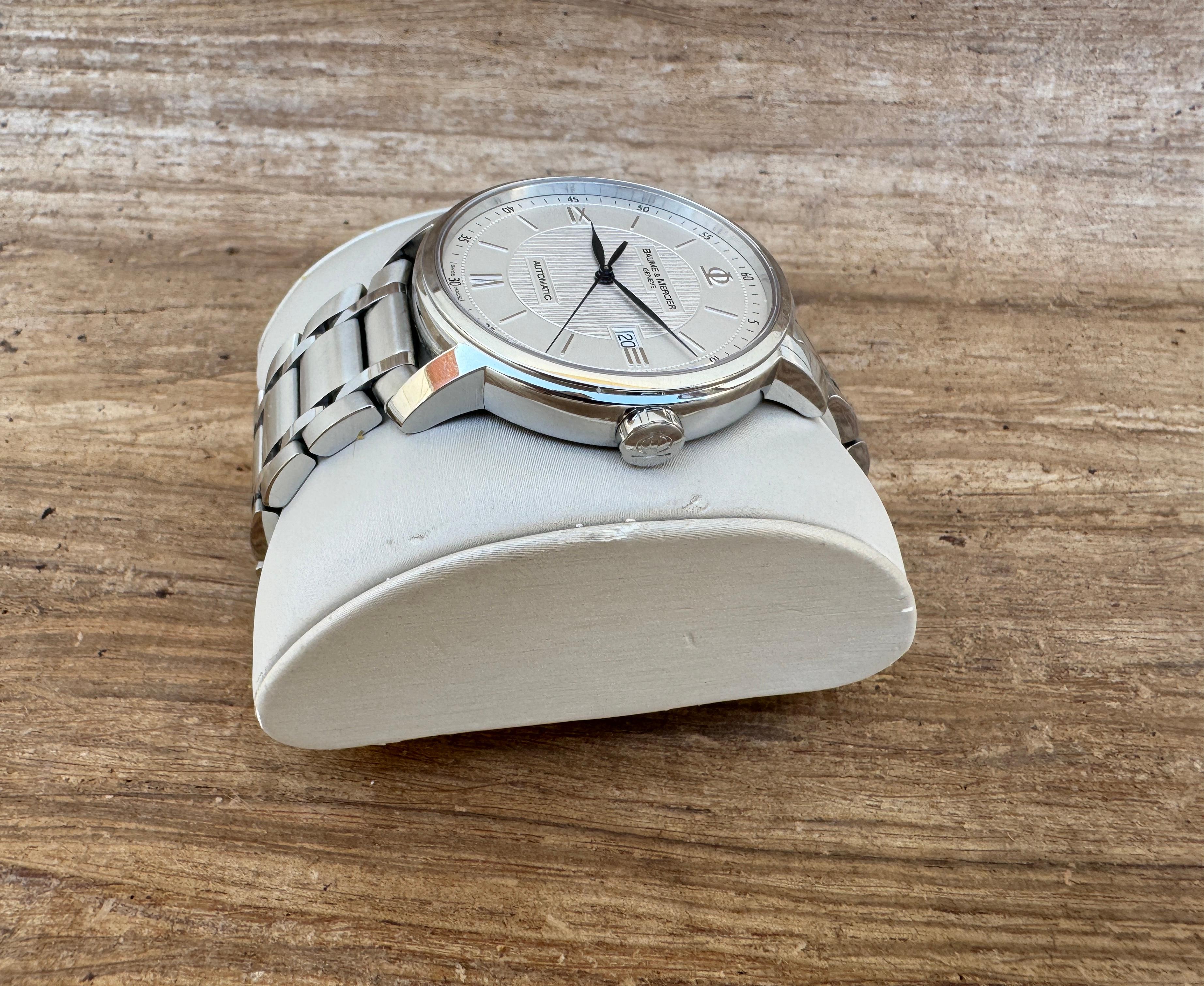 Uomo Baume & Mercier Classima Executive Modello 65593 Orologio automatico in acciaio inossidabile in vendita