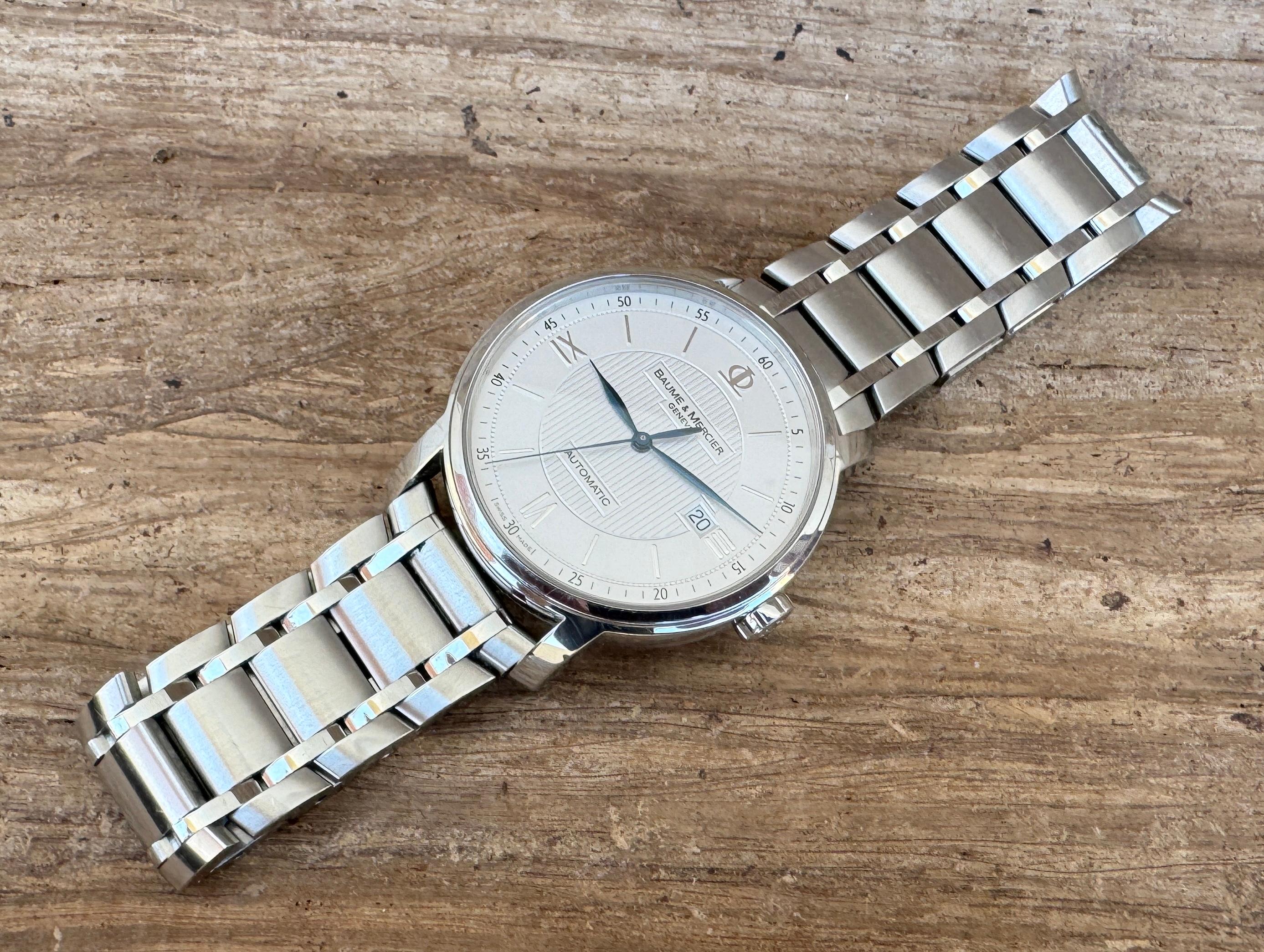 Baume & Mercier Classima Executive Modello 65593 Orologio automatico in acciaio inossidabile in vendita 2