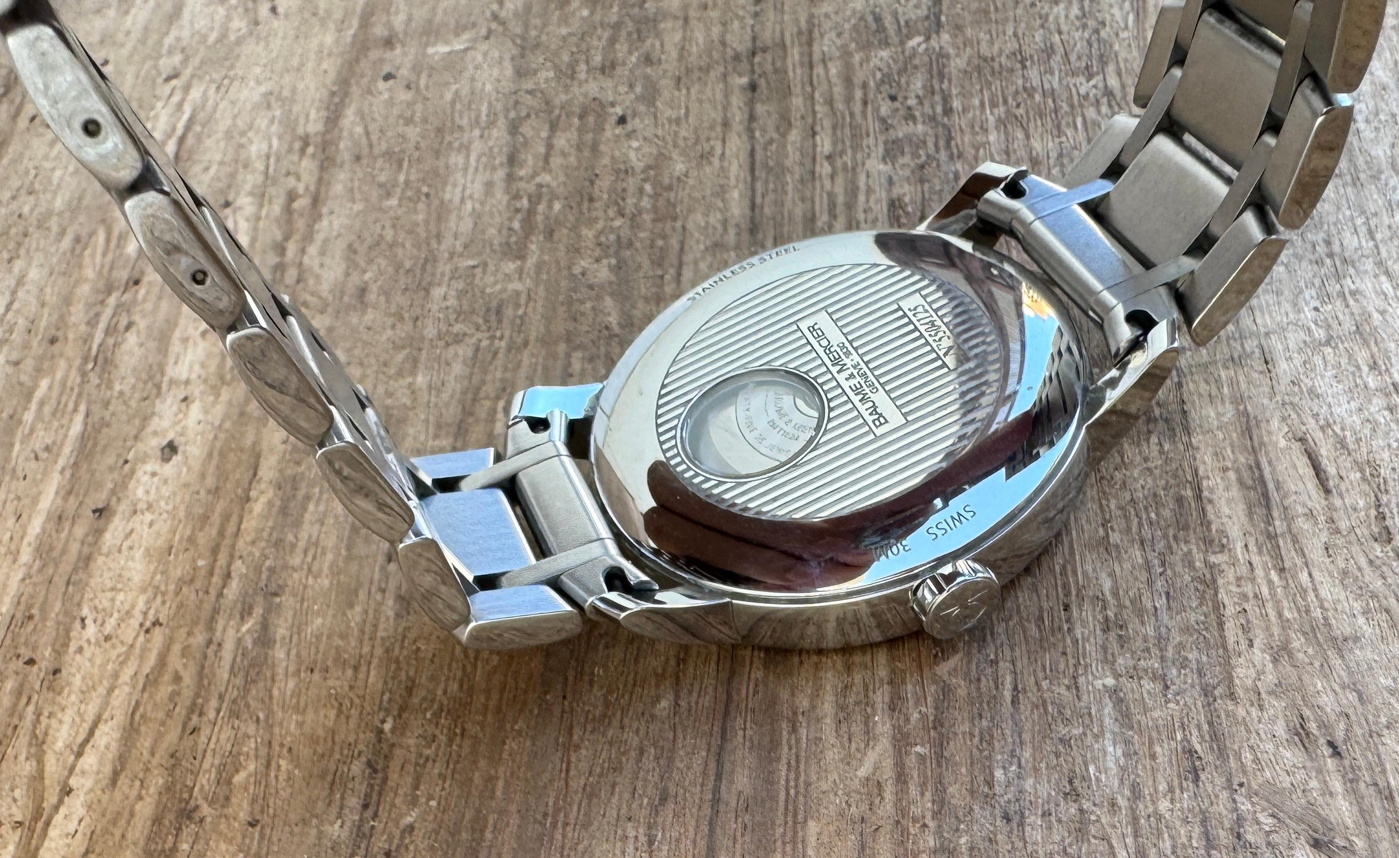 Baume & Mercier Classima Executive Modello 65593 Orologio automatico in acciaio inossidabile in vendita 5