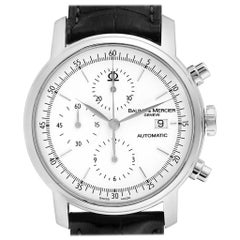Vintage Baume Mercier Classima Executive XL Chronograph Steel Men's Watch 65533