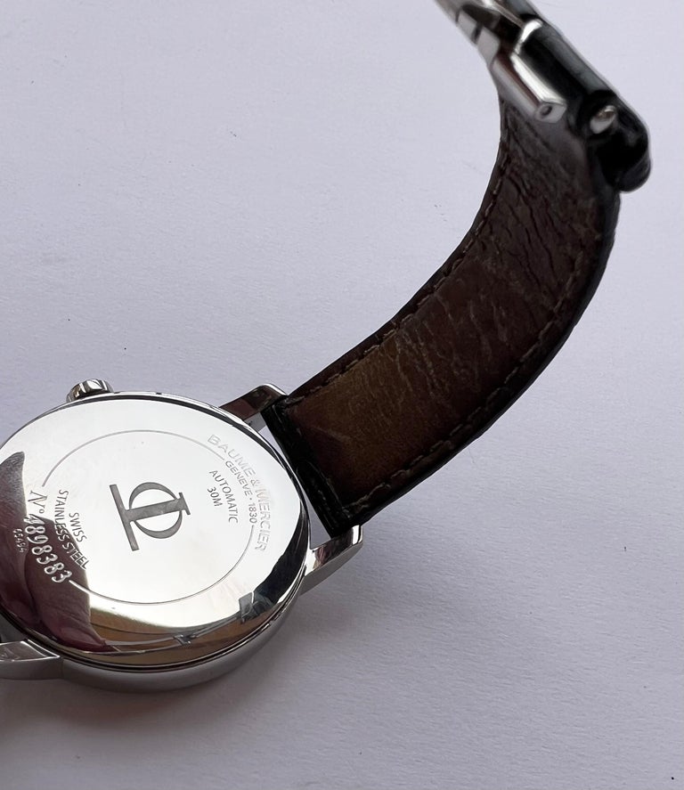Reloj Baume and Mercier Classima GMT XL 42mm Automatico 65494 En caja en venta en 1stDibs relojes baume mercier usados relojes baume mercier precios reloj baume mercier geneve 1830 precio