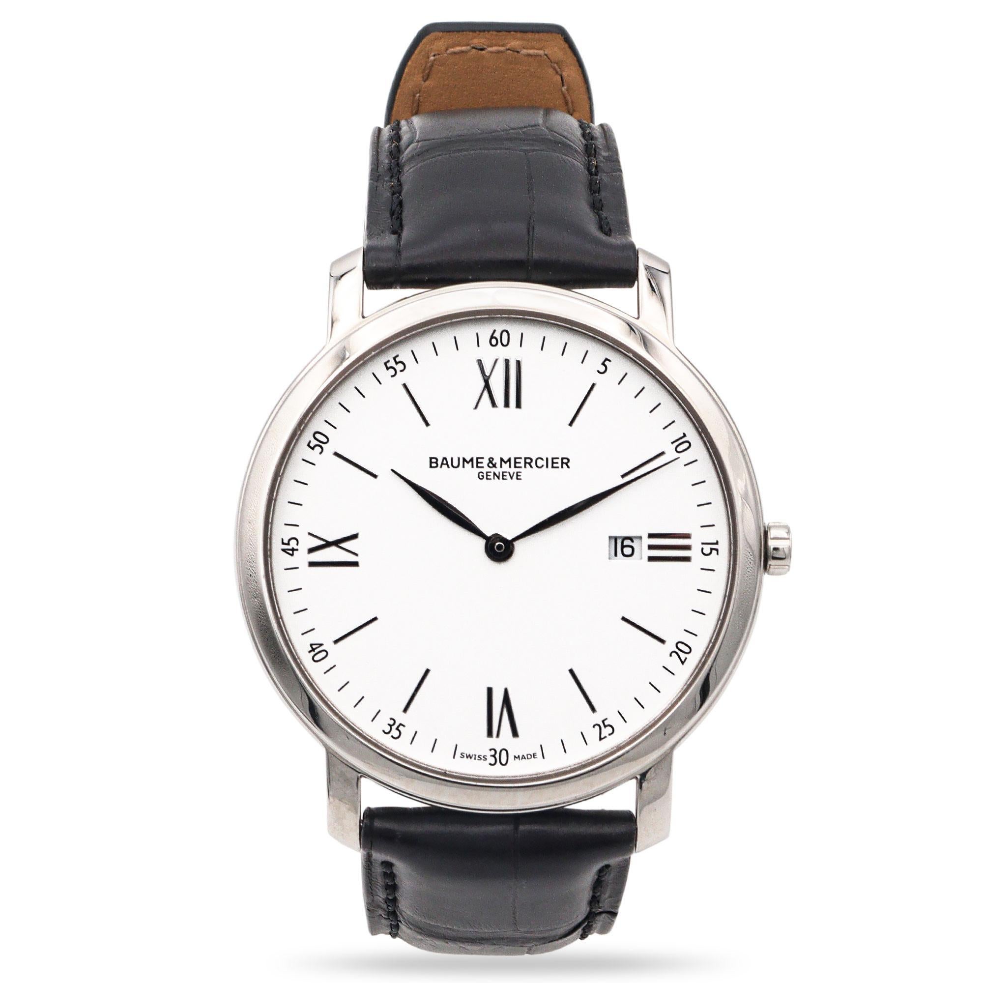 Montre Homme Baume & Mercier Classima Acier inoxydable Date Quartz Ref. 65735