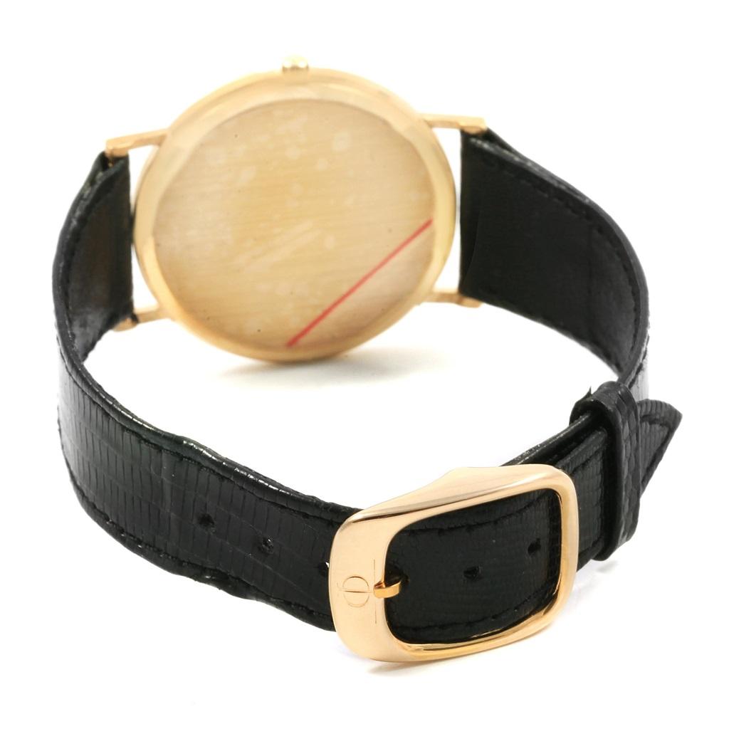 Baume & Mercier Classima Ultra Thin 18 Karat Yellow Gold Quartz Watch 15603 In Excellent Condition In Atlanta, GA