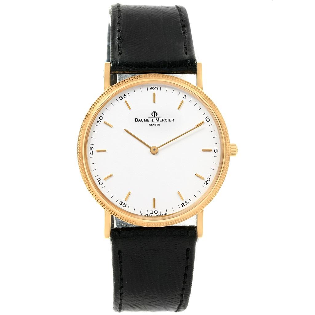 Baume & Mercier Classima Ultra Thin 18 Karat Yellow Gold Quartz Watch 15603 3