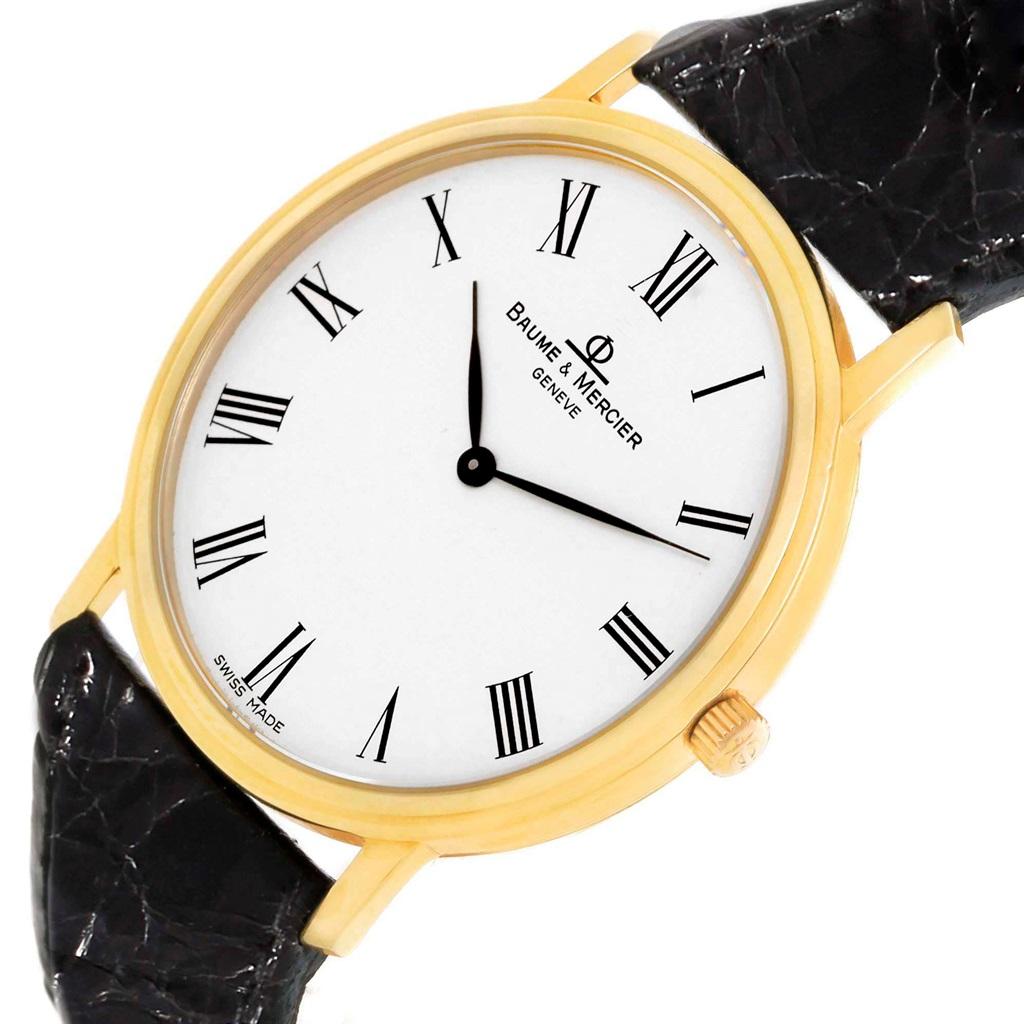 Baume Mercier Classima Ultra Thin 18 Karat Yellow Gold Quartz Watch MV045088 5
