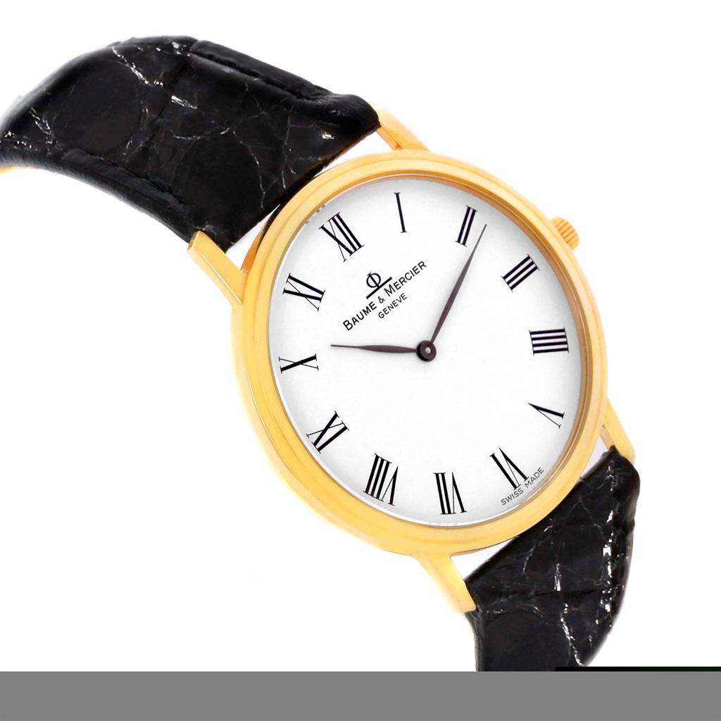 Baume Mercier Classima Ultra Thin 18 Karat Yellow Gold Quartz Watch MV045088 2