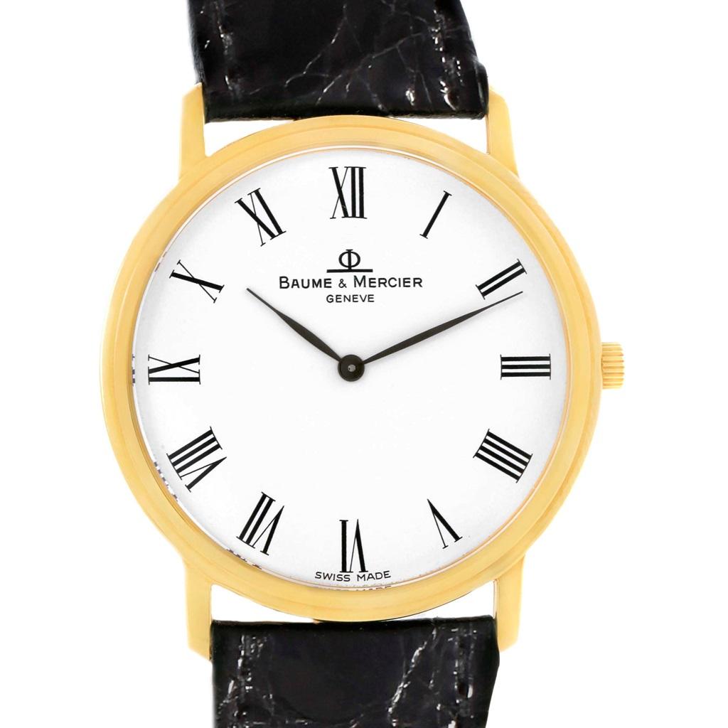 Baume Mercier Classima Ultra Thin 18 Karat Yellow Gold Quartz Watch MV045088 3