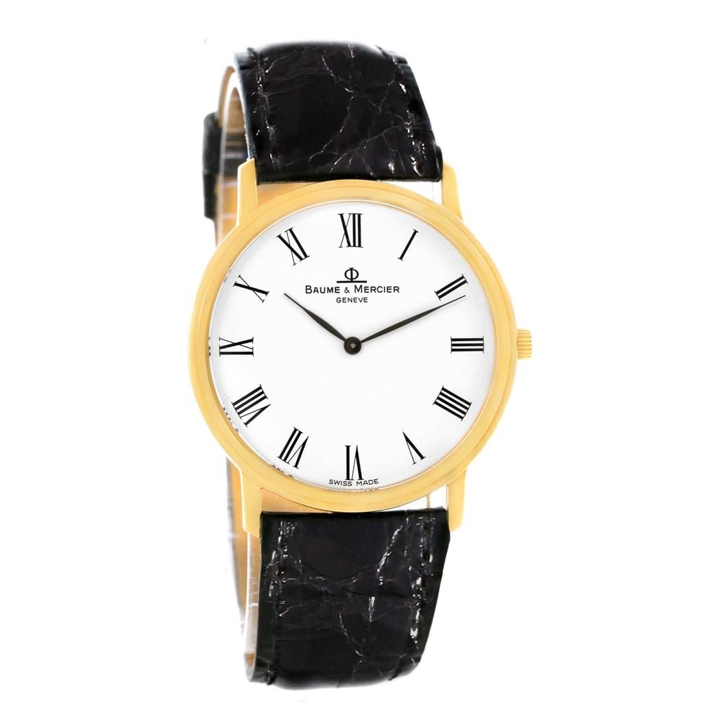 Baume Mercier Classima Ultra Thin 18 Karat Yellow Gold Quartz Watch MV045088 4