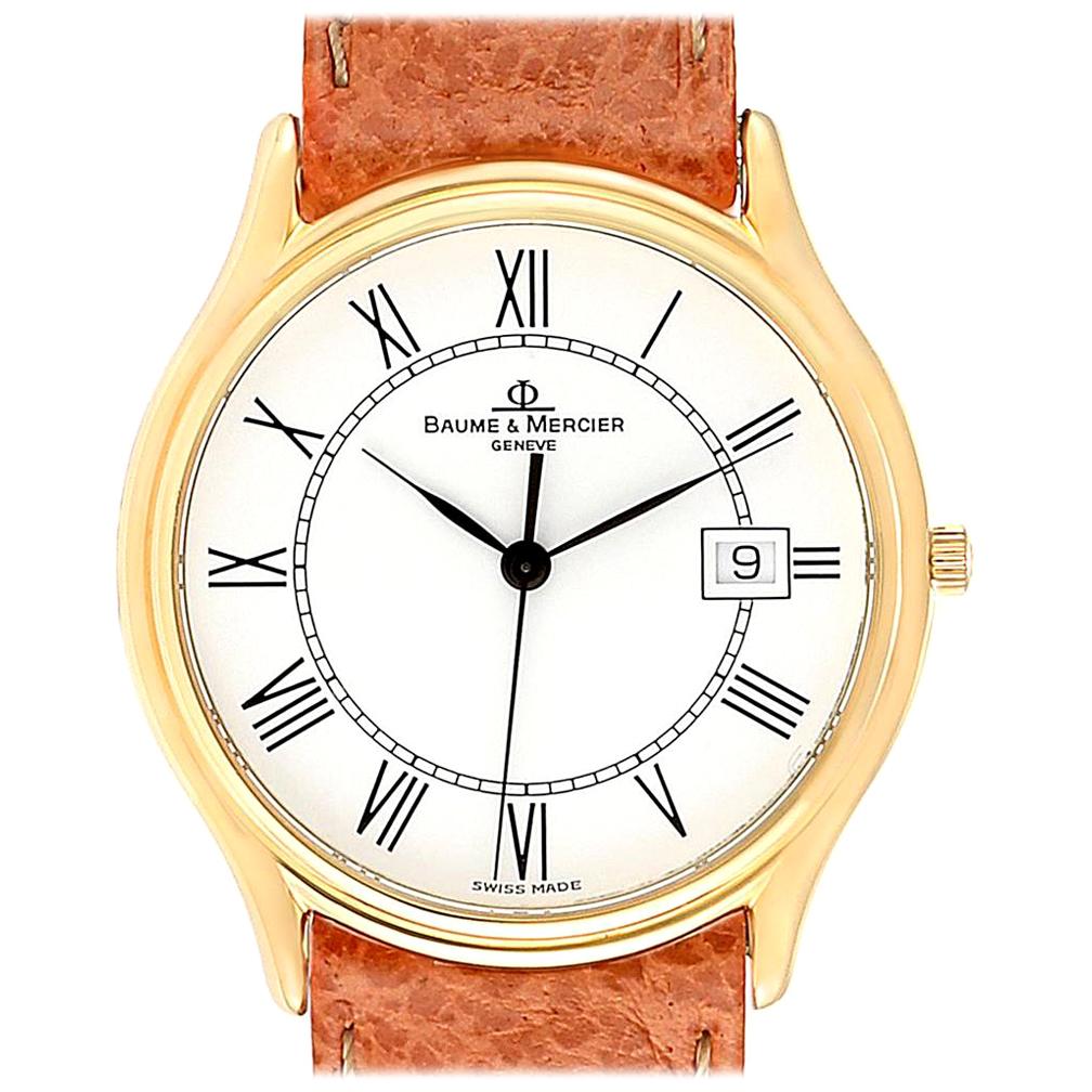 Baume Mercier Classima Ultra Thin 18 Karat Yellow Gold Quartz Watch MV045236