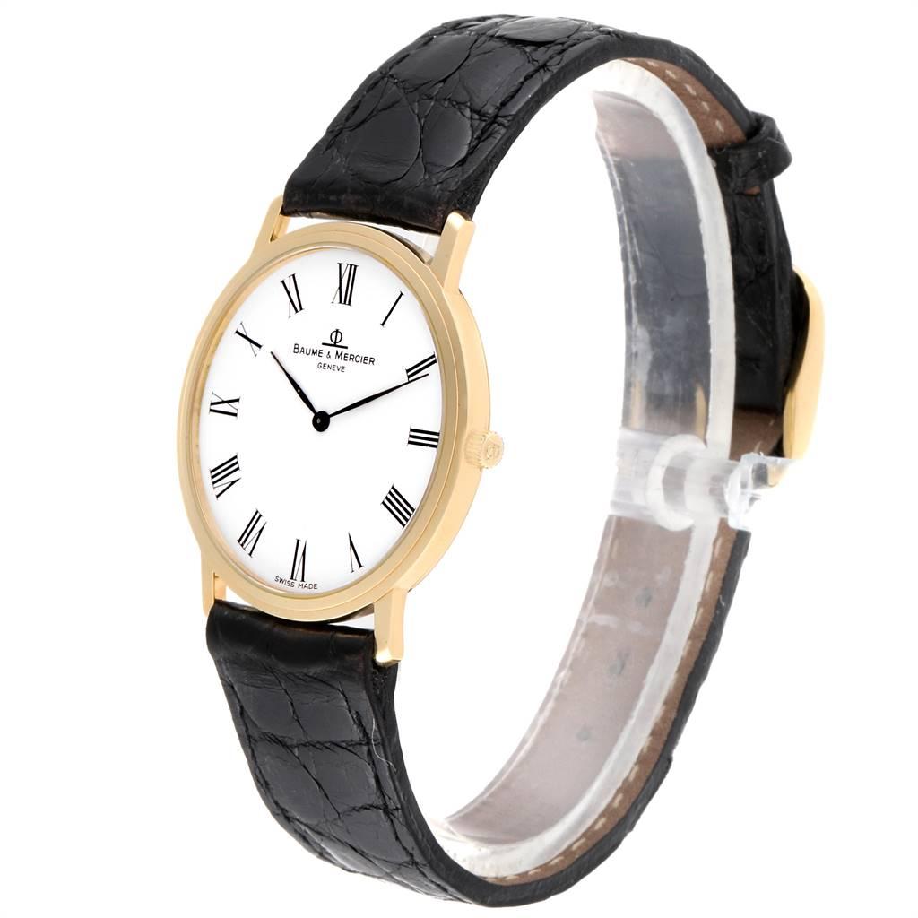 Men's Baume Mercier Classima Ultra Thin 18 Karat Yellow Gold Quartz Watch 95612