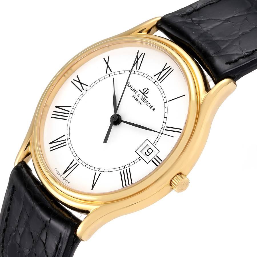 Baume Mercier Classima Ultra Thin 18K Gelbgold Quarz-Uhr MV045236 im Angebot 1