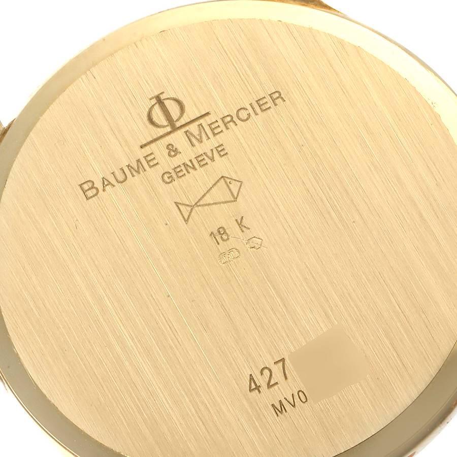 Baume Mercier Classima Ultra Thin 18K Gelbgold Quarz-Uhr MV045236 im Angebot 2