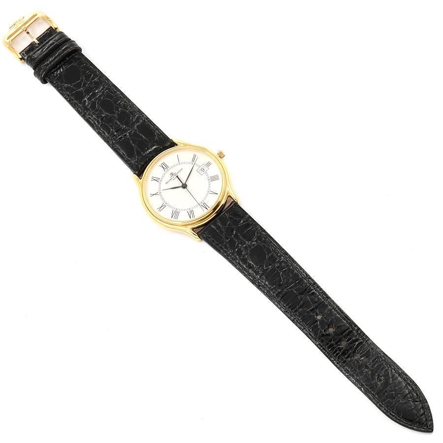 Baume Mercier Classima Ultra Thin 18K Gelbgold Quarz-Uhr MV045236 im Angebot 4