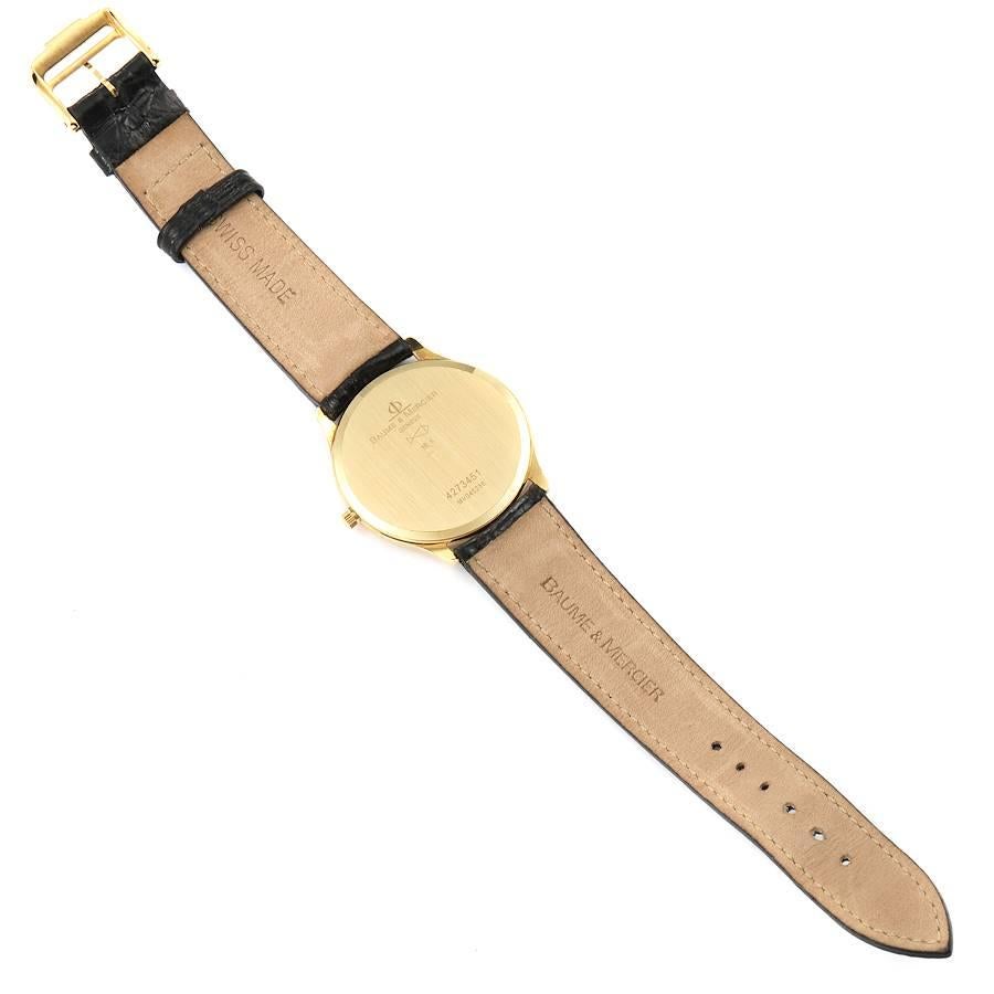 Baume Mercier Classima Ultra Thin 18K Gelbgold Quarz-Uhr MV045236 im Angebot 5