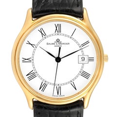 Baume Mercier Classima Ultra Thin 18K Gelbgold Quarz-Uhr MV045236