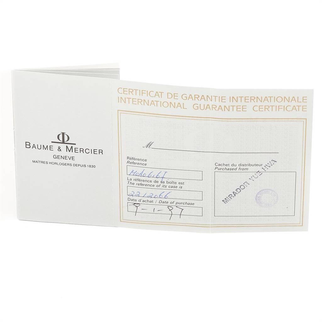 Baume Mercier Classima White Gold Men's Watch MV045077 Box Papers 6