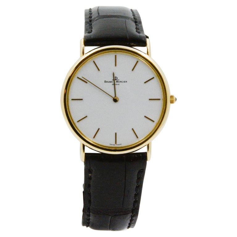 Baume and Mercier Classima White Roman Dial at 1stDibs