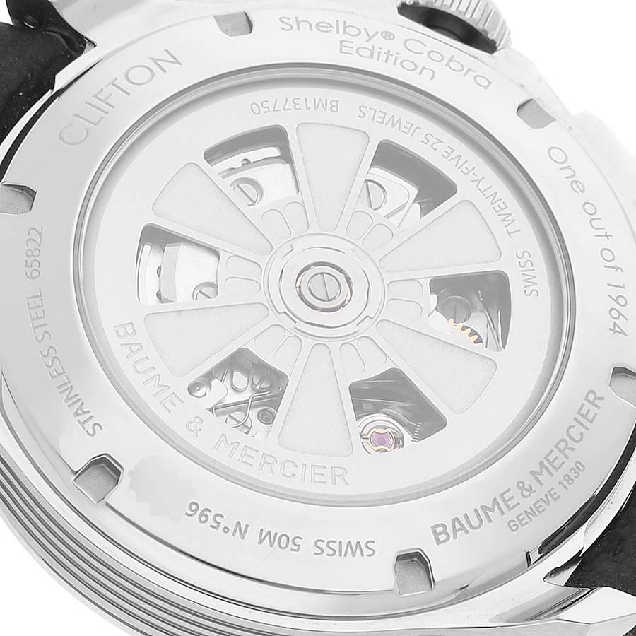 Baume Mercier Montre pour homme Clifton Club Shelby Cobra 1964, édition limitée 10342, non portée Excellent état - En vente à Atlanta, GA