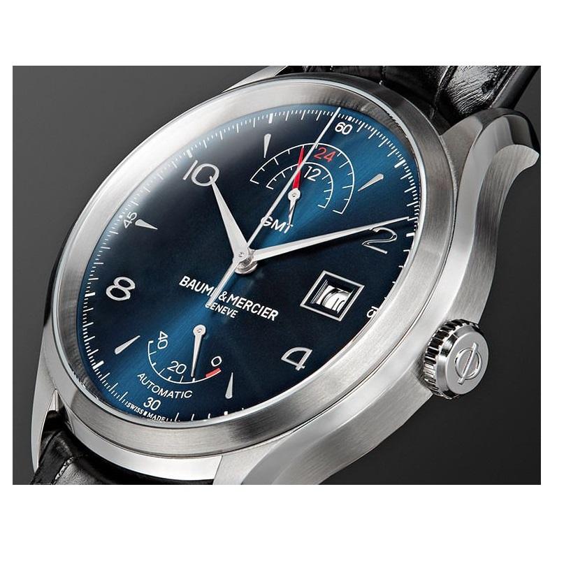 baume & mercier clifton gmt automatic watch - 10316