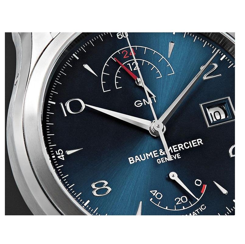 Baume & Mercier Clifton GMT Automatic Blue Dial Men's Watch MOA10316 In New Condition In Wilmington, DE