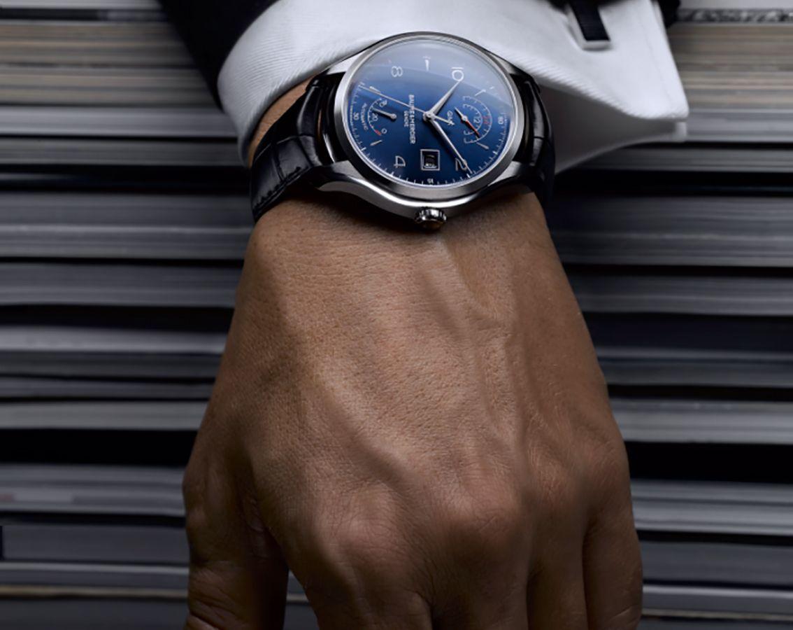 Women's or Men's Baume & Mercier Clifton GMT Automatic Blue Dial Men's Watch MOA10316