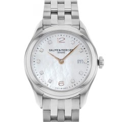 Baume & Mercier Clifton MOP Dial Diamonds Steel Quartz Ladies Watch MOA10176