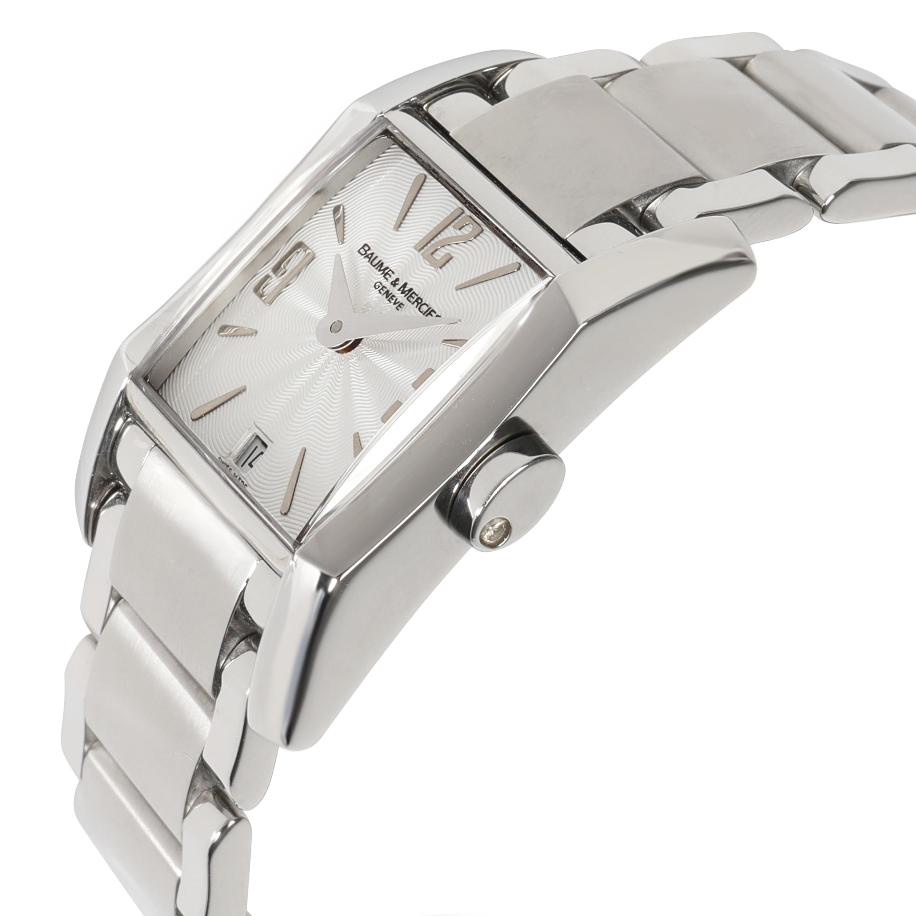 Baume & Mercier Diamant 65488 Women's Watch in Stainless Steel In Excellent Condition In New York, NY