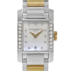 Baume & Mercier Diamant Diamonds Steel Gold-Plated Quartz Ladies Watch MOA08599