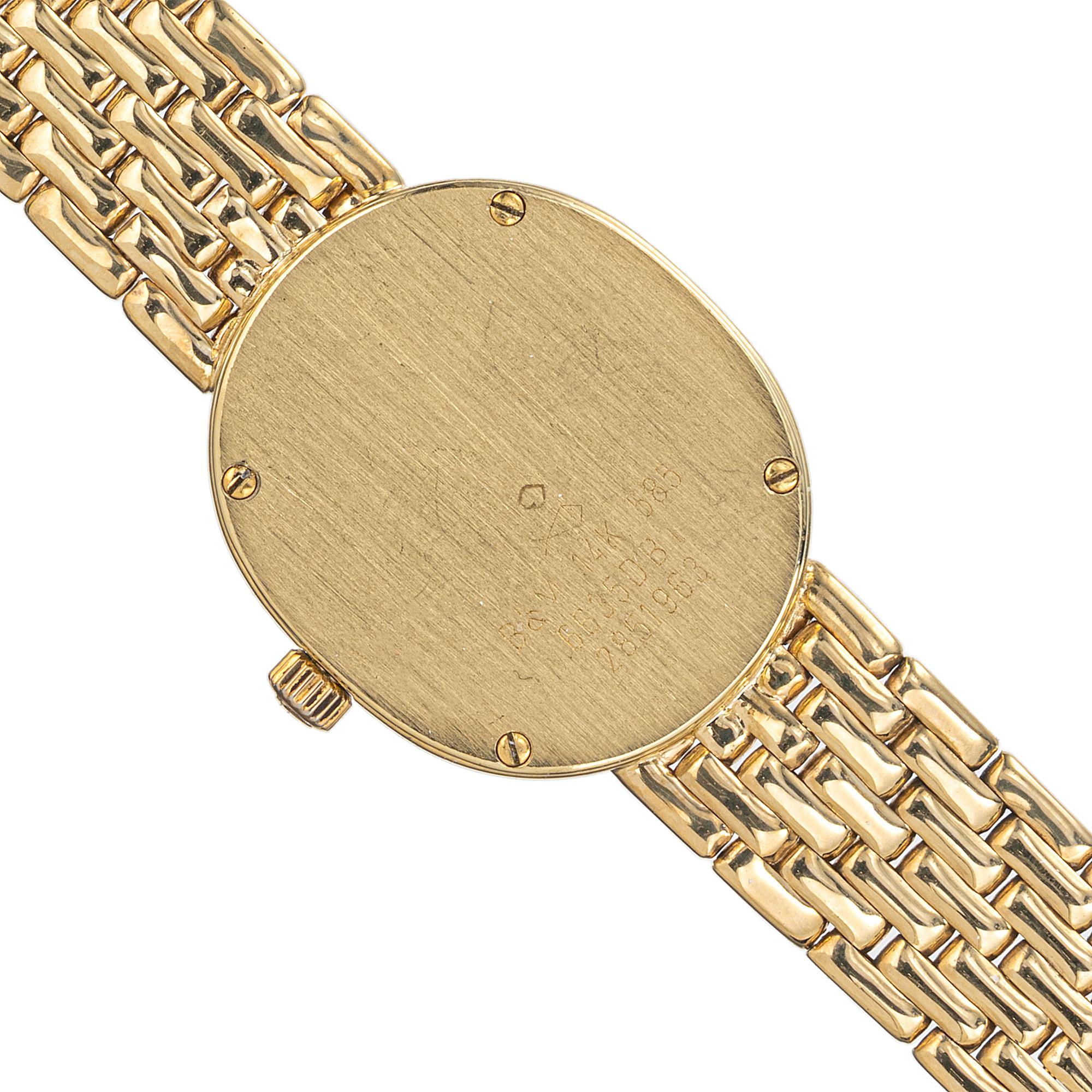 Baume & Mercier Diamond Bezel Yellow Gold Ladies Wristwatch en venta 1