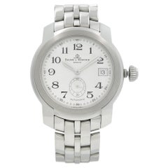 Baume & Mercier Et Capeland Montre pour homme en acier inoxydable avec cadran blanc MV045221