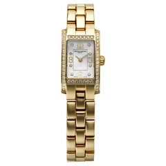 Baume & Mercier Hampton Milleis 18 Karat Gold Mother of Pearl and Diamonds