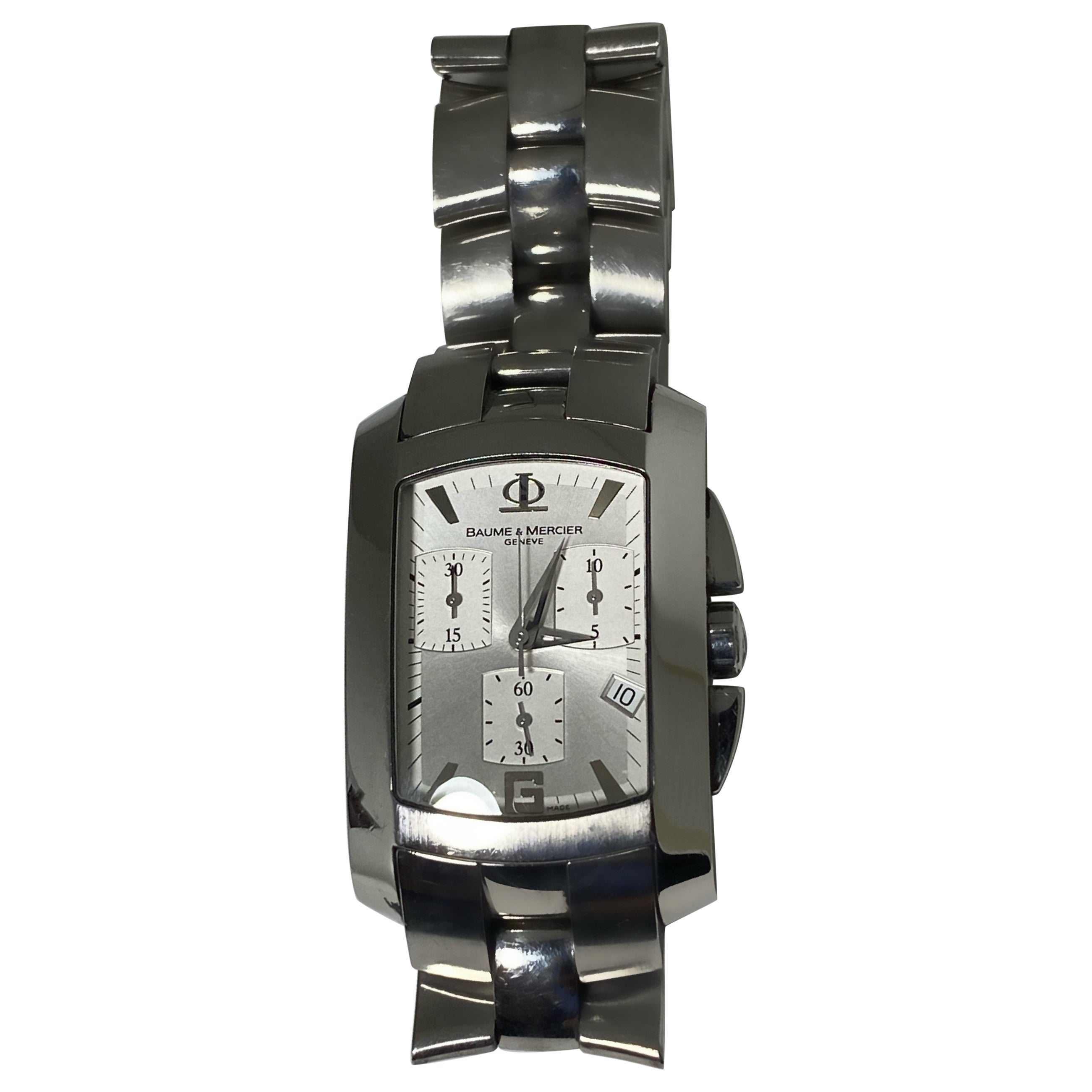Baume & Mercier Hampton Milleis ref 8444 Cronografo Uomo Rettangolo al Quarzo