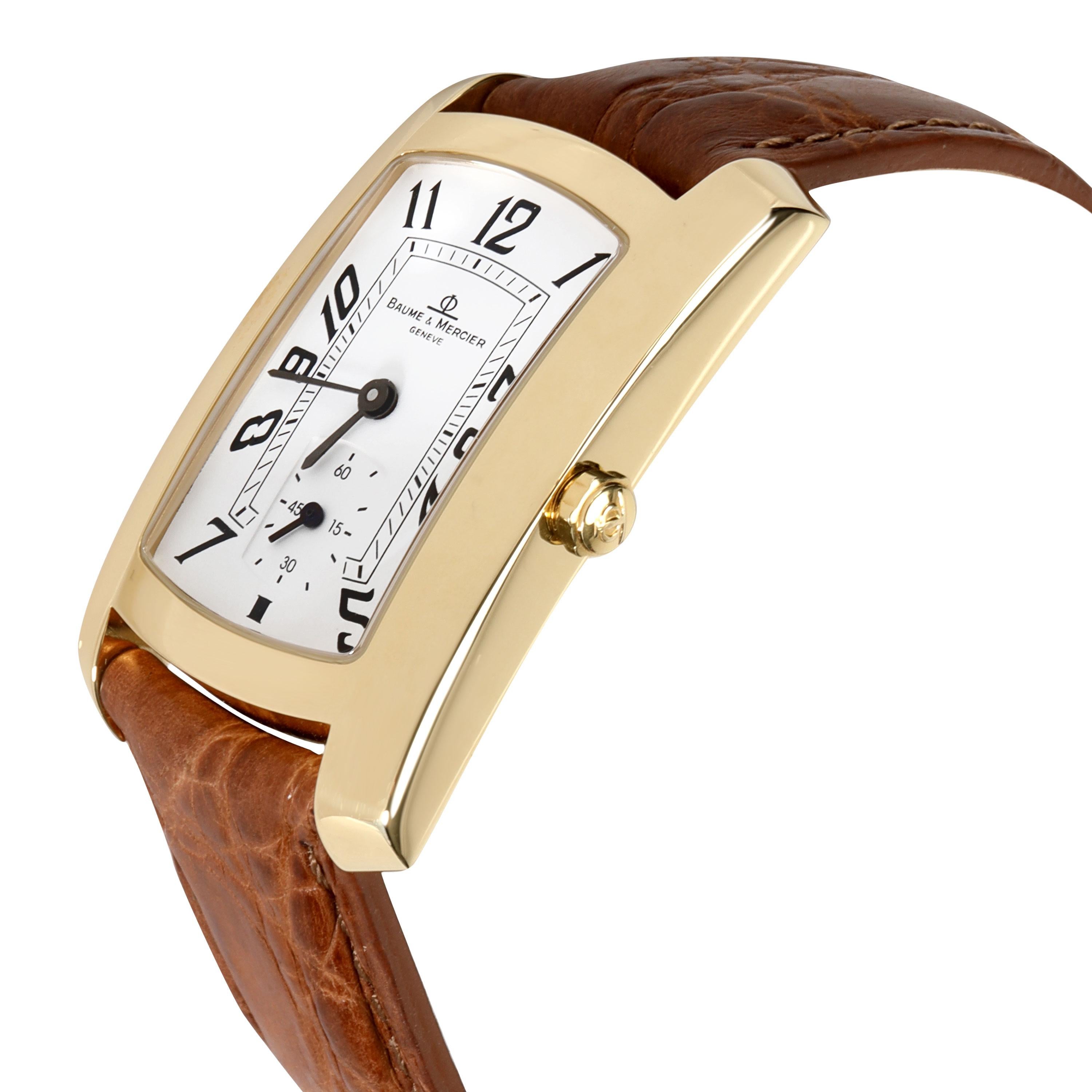 Baume & Mercier Hampton Millies MV045224 Unisex Watch in 18kt Yellow Gold In Excellent Condition In New York, NY
