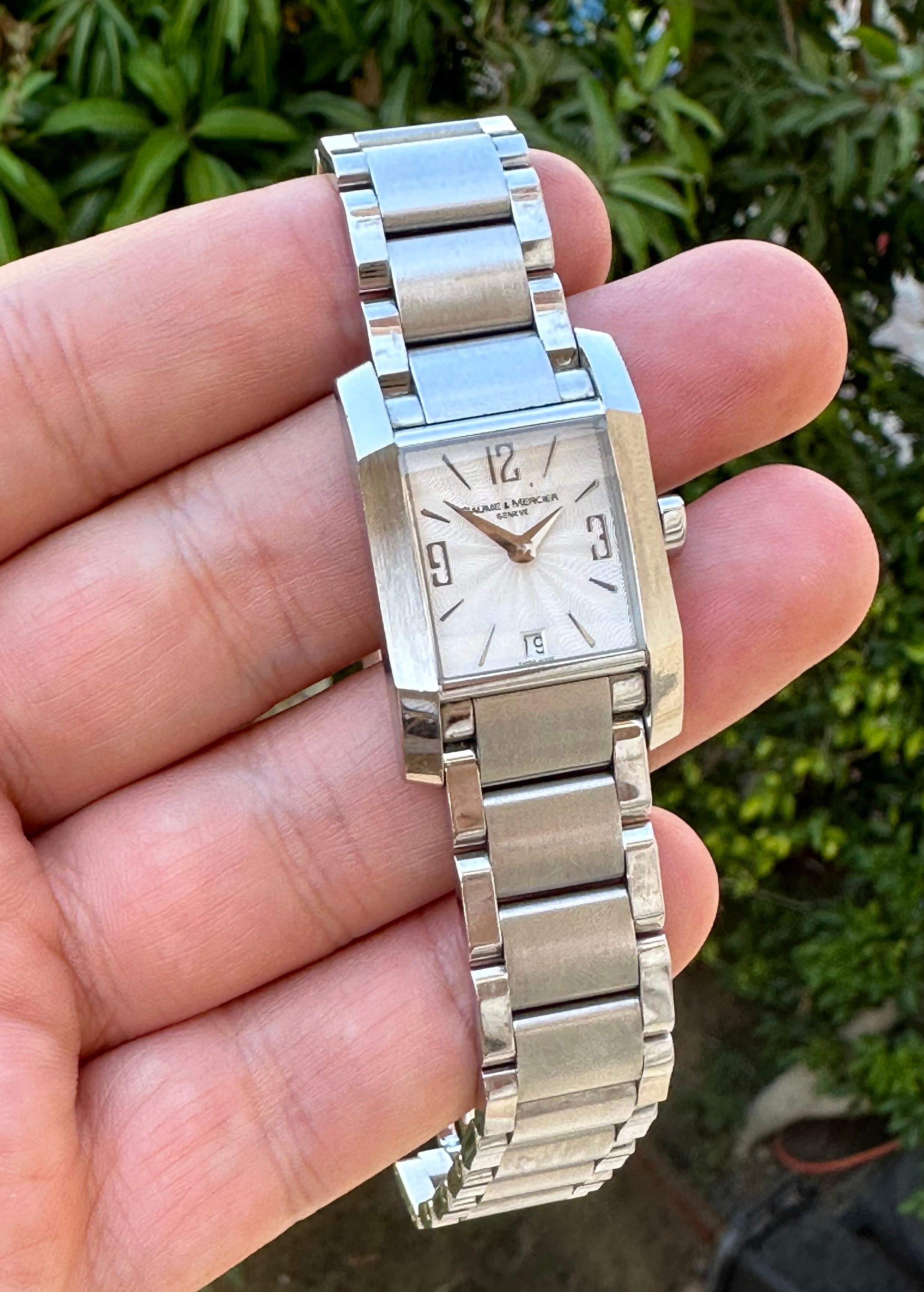 Baume & Mercier Hampton Ref 65488 Stainless Steel Ladies' wristwatch For Sale 3