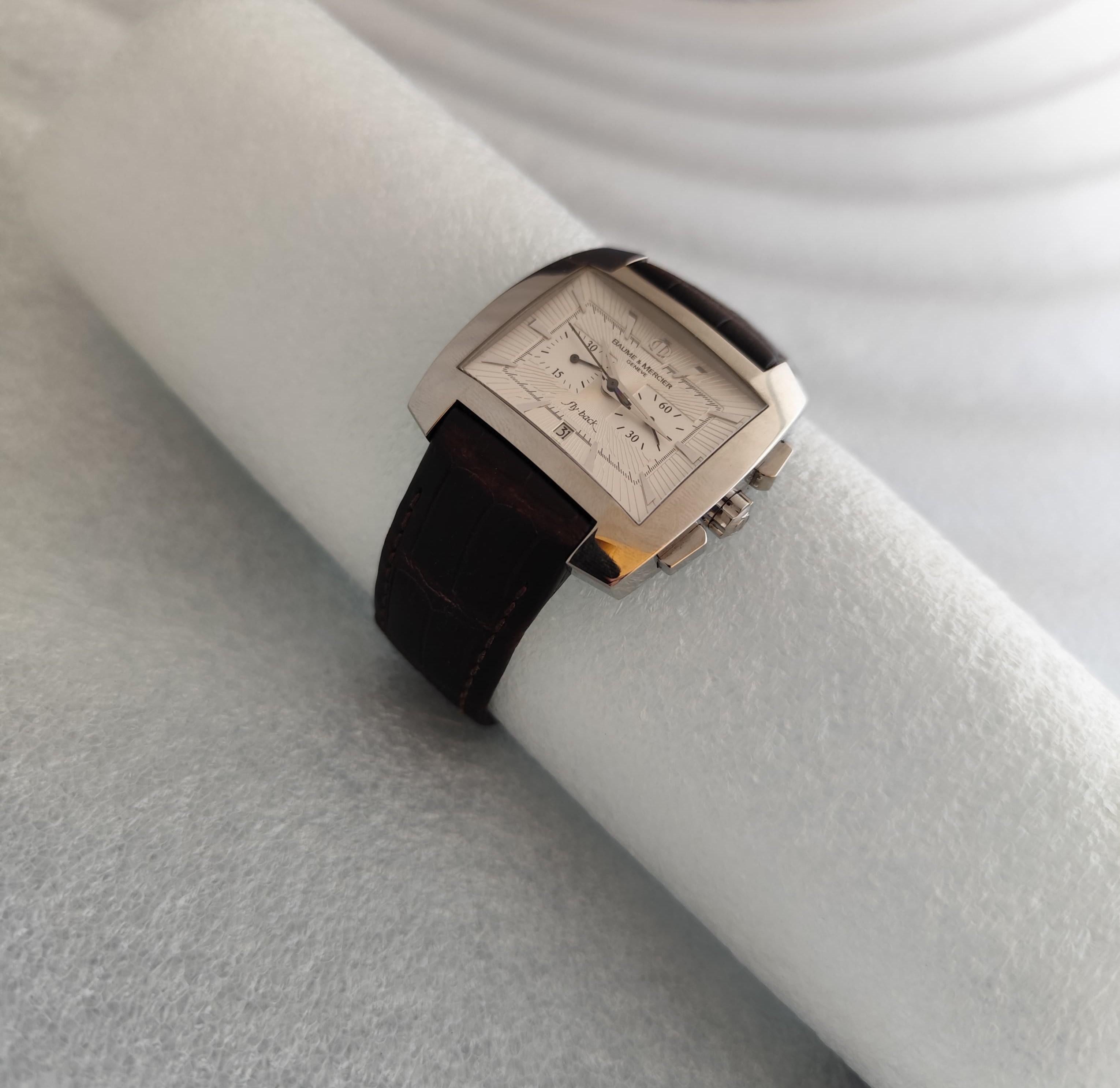 Baume & Mercier Hampton Spirit Flyback Chronograph Automatic 65475 Watch For Sale 7