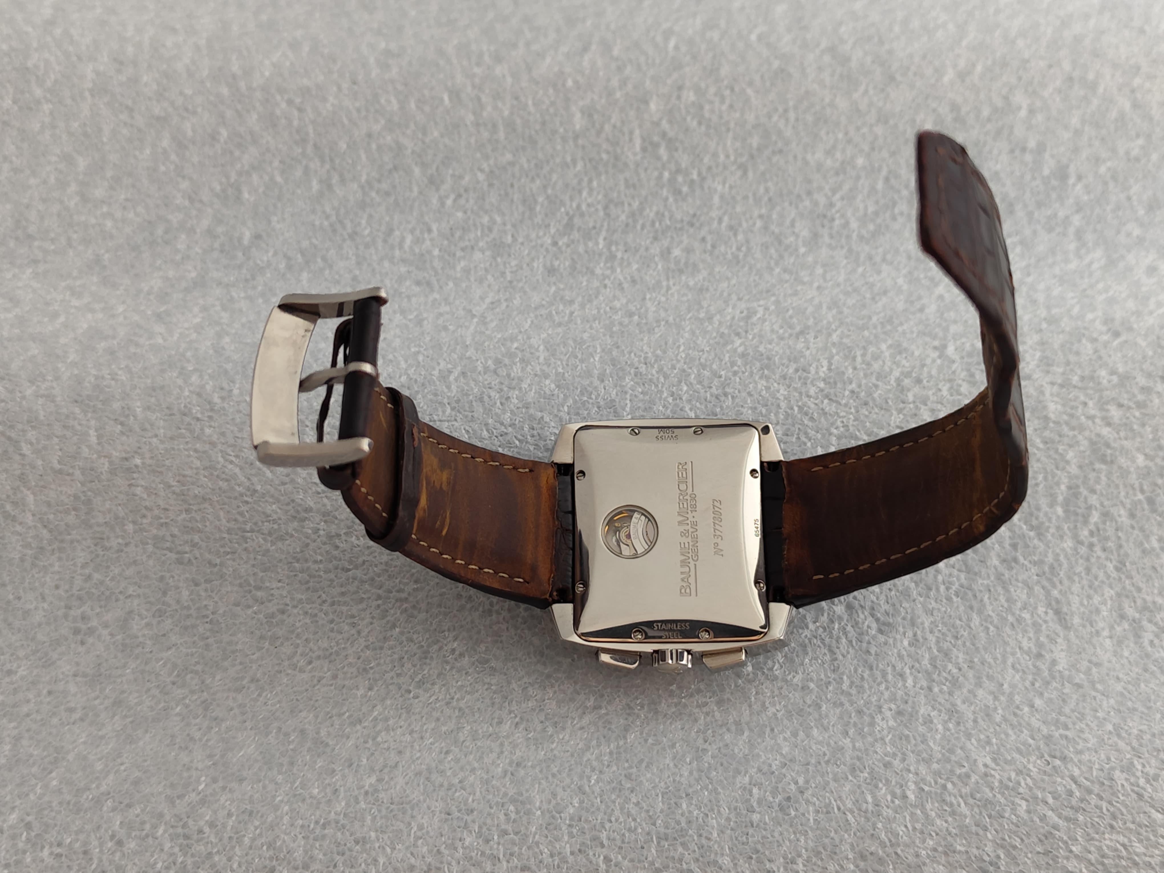 Baume & Mercier Hampton Spirit Flyback Chronograph Automatic 65475 Watch For Sale 9