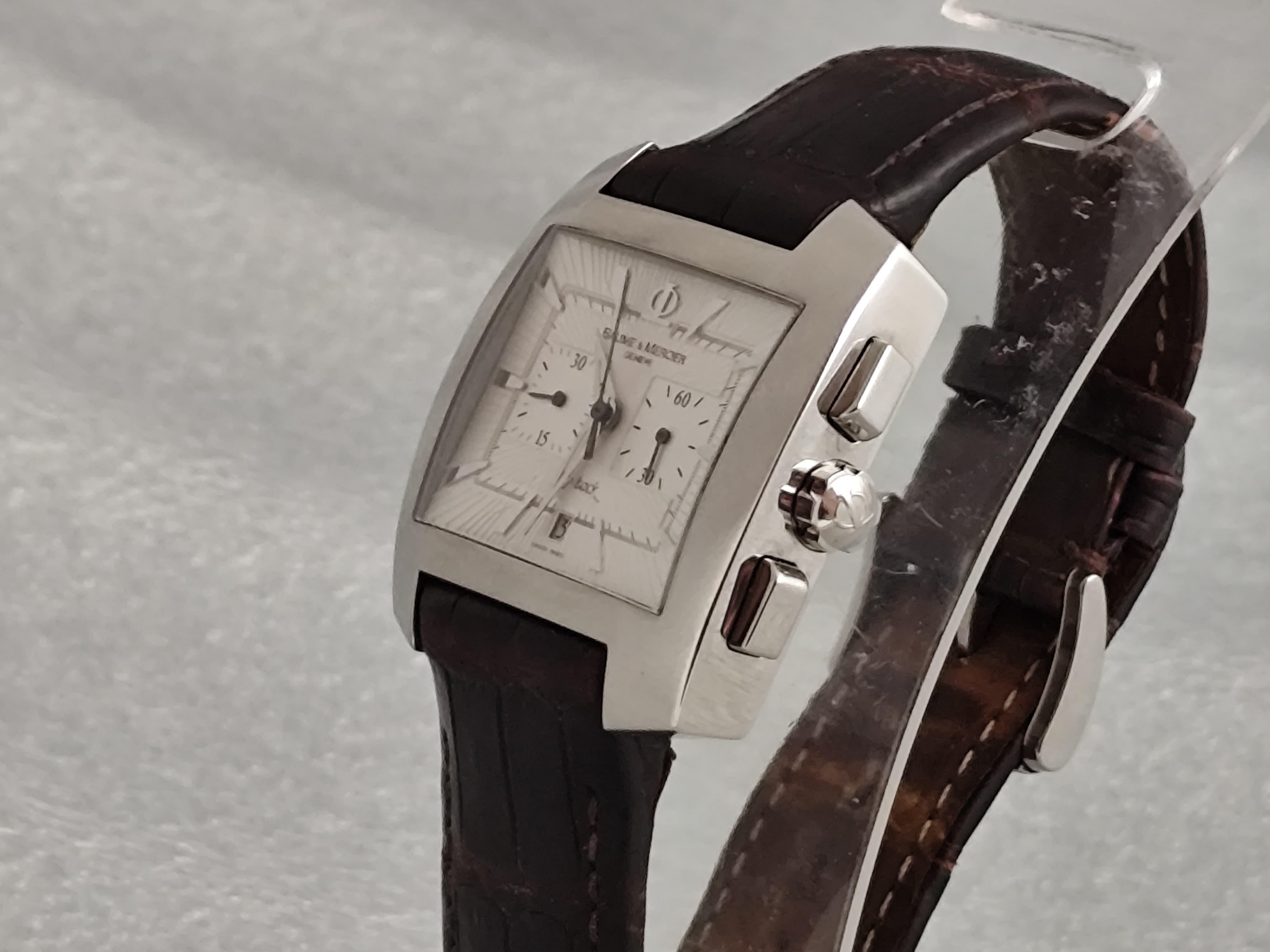 Men's Baume & Mercier Hampton Spirit Flyback Chronograph Automatic 65475 Watch For Sale