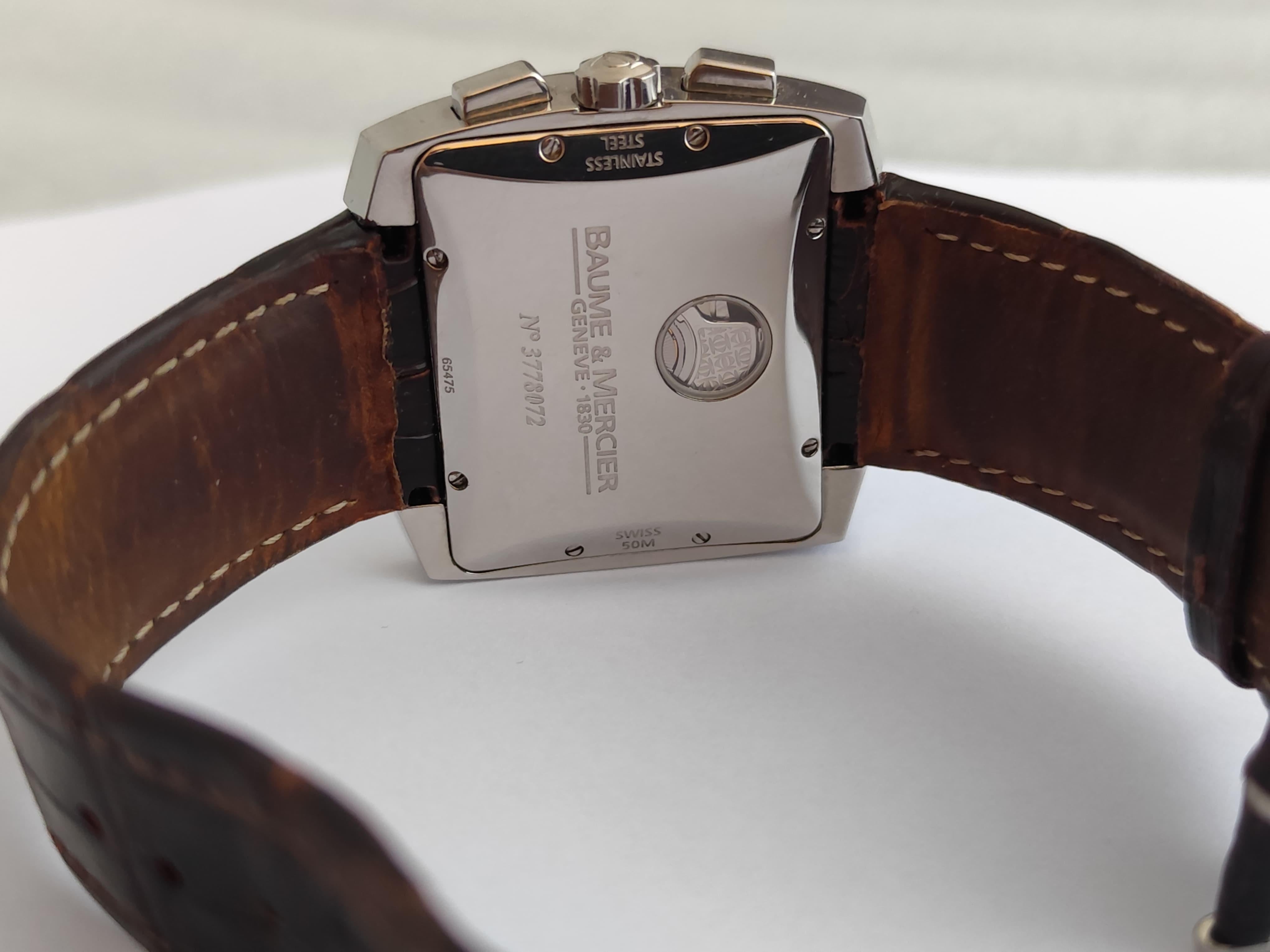 Baume & Mercier Hampton Spirit Flyback Chronograph Automatic 65475 Watch For Sale 5