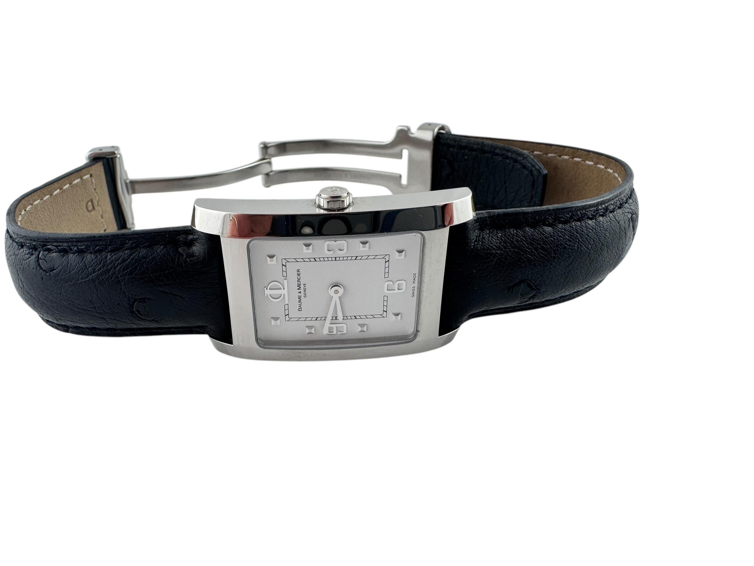 Women's Baume & Mercier Hampton Stainless Steel Watch 26mm x 40mm White Dial #20665