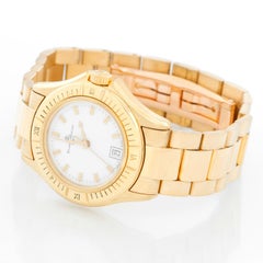 Baume & Mercier Ladies 18K Yellow Gold Riviera Watch MV045109