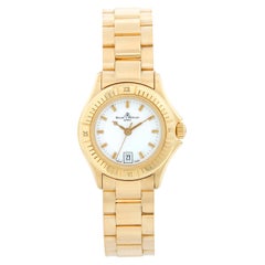 Baume & Mercier Ladies 18K Yellow Gold Riviera Watch MV045109