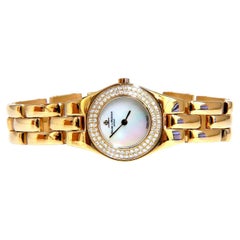 Baume Mercier Ladies Diamond Gold Watch 18 Karat