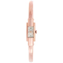 Baume & Mercier Ladies Rose Gold Spring Bangle Bracelet Wristwatch
