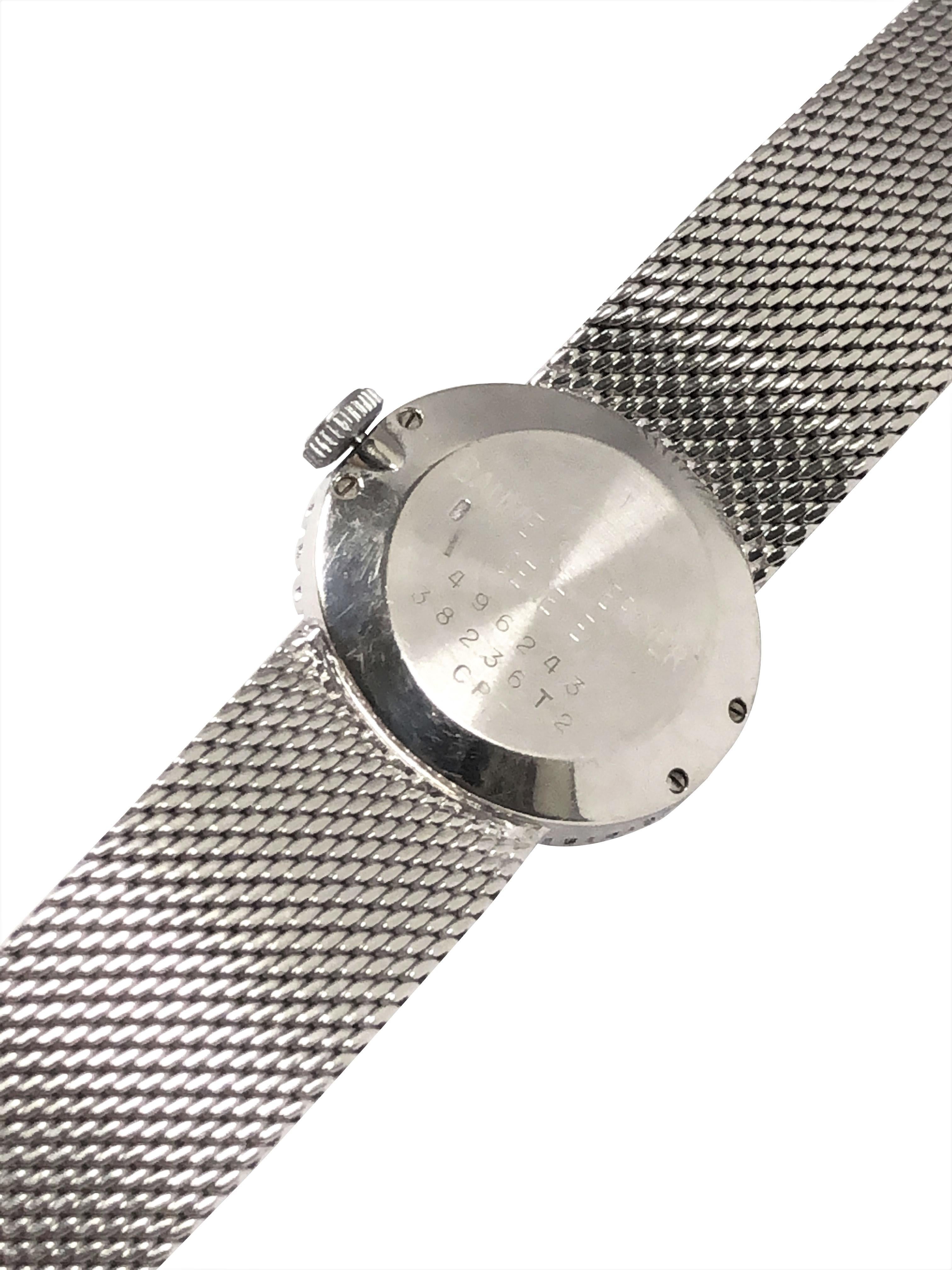 Baume & Mercier Ladies White Gold and Diamond Wrist Watch In Excellent Condition In Chicago, IL