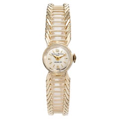 Vintage Baume & Mercier Ladies Yellow Gold Manual Wind Wristwatch 
