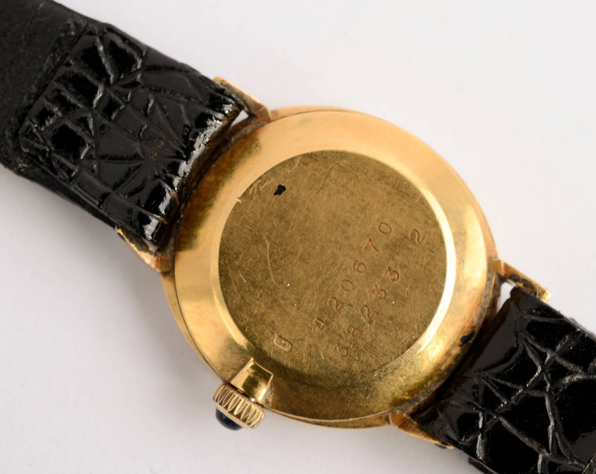 Baume & Mercier Montre-bracelet manuelle en or jaune pour femmes en vente 2