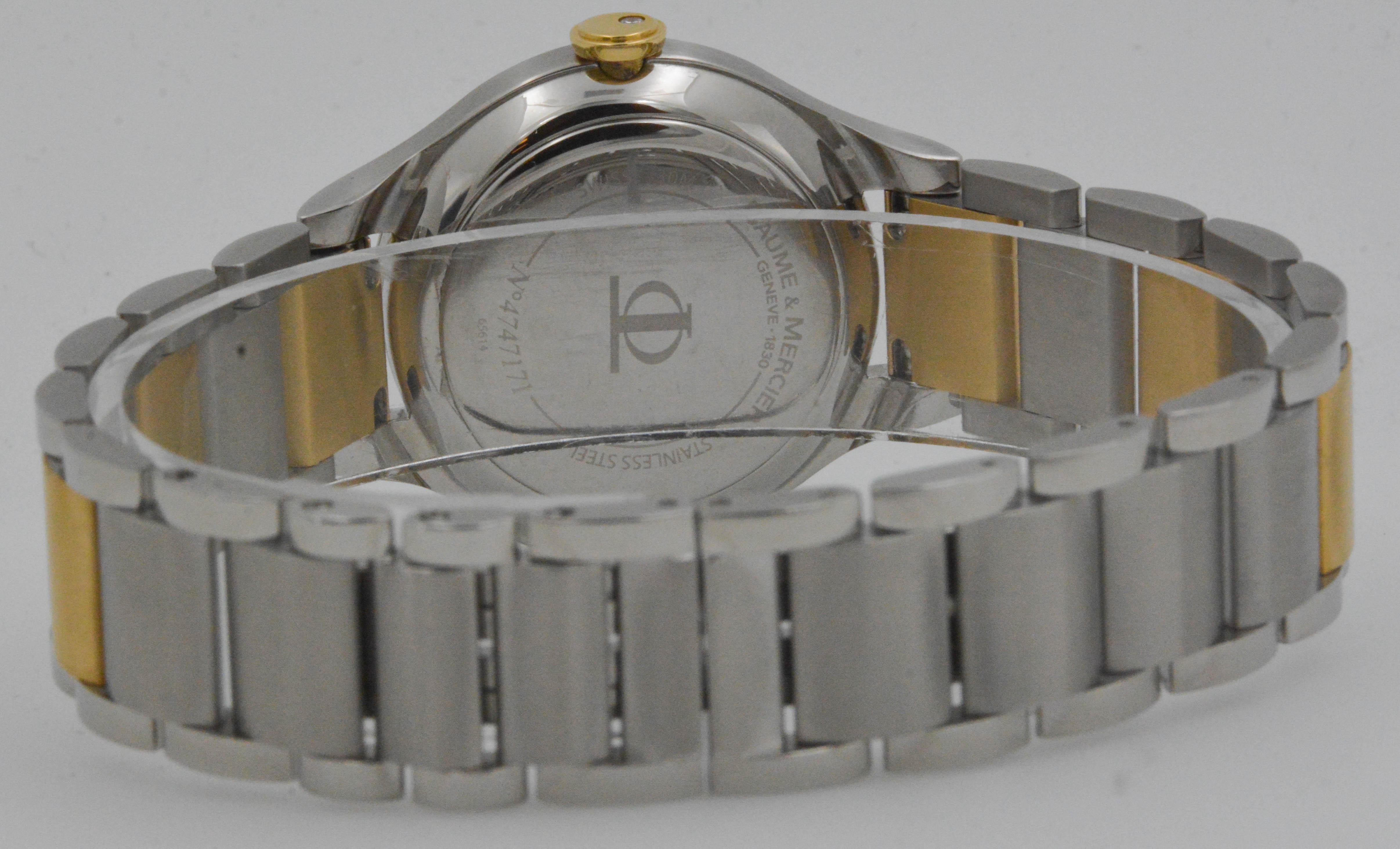 Women's Baume & Mercier Ladies Yellow Gold Stainless Steel Linea Wristwatch